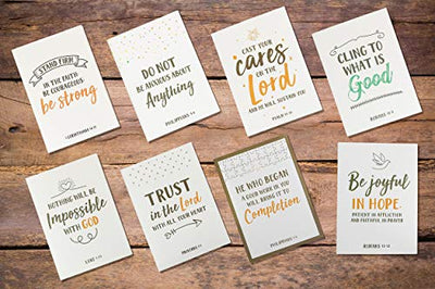 Dessie 56 Pack Inspirational Bible Verse Cards with Envelopes | 8 Unique Scripture Cards | Boxed Greeting Card Set with Blessed Stickers And Bonus Self-Reflection E- Scripture Journal