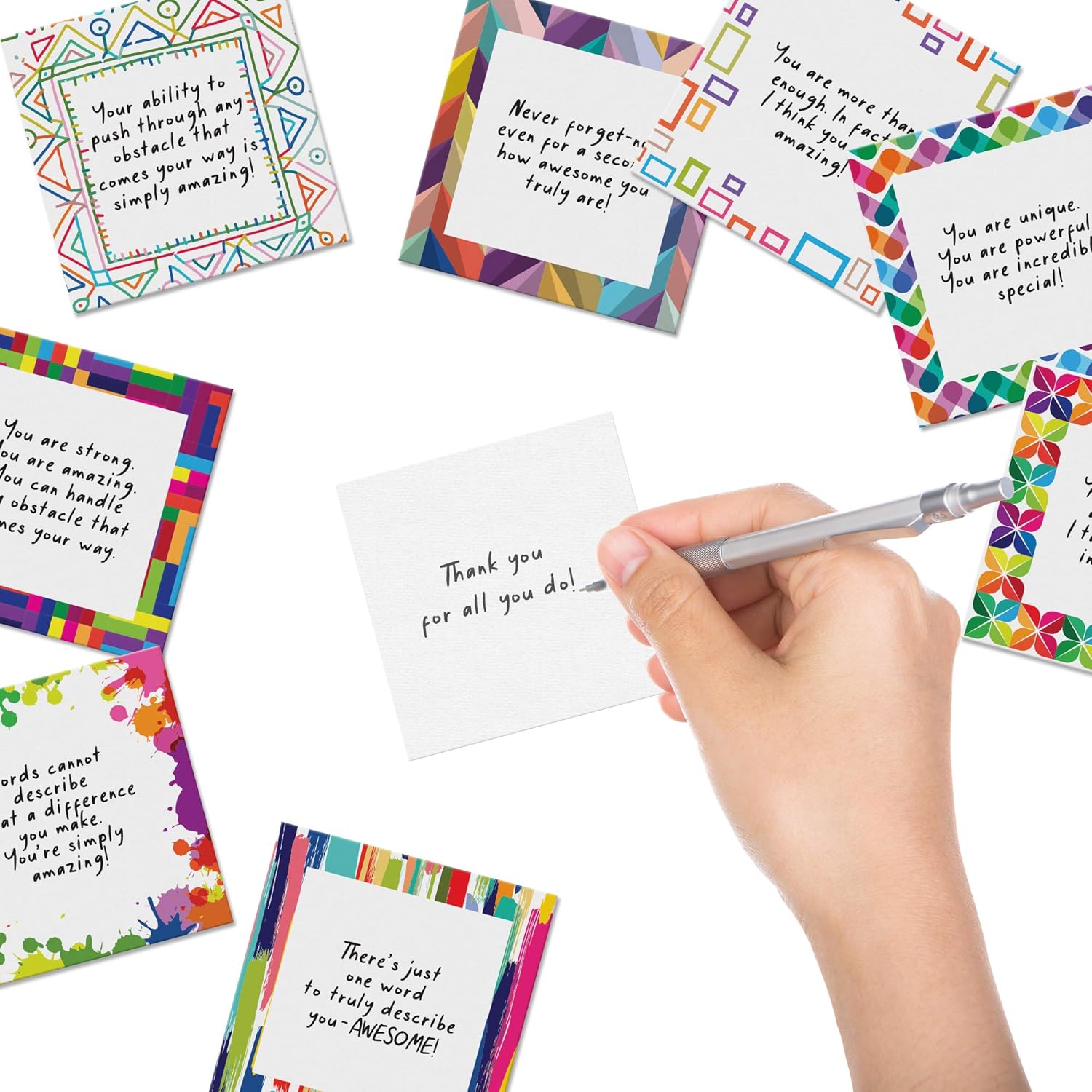 Mini Message Card Dessie® 60 Inspirational Pocket Cards with You Are Awesome Message, 3 ...