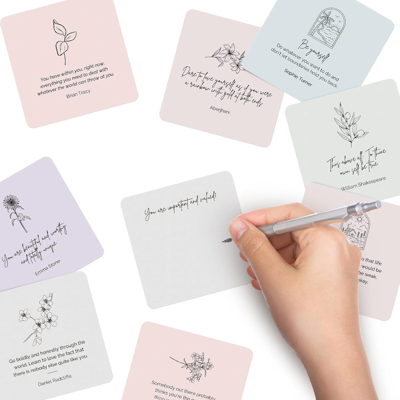 Importance Card Dessie® 60 Inspirational Mini Cards with “You Are Important” Motivatio ...