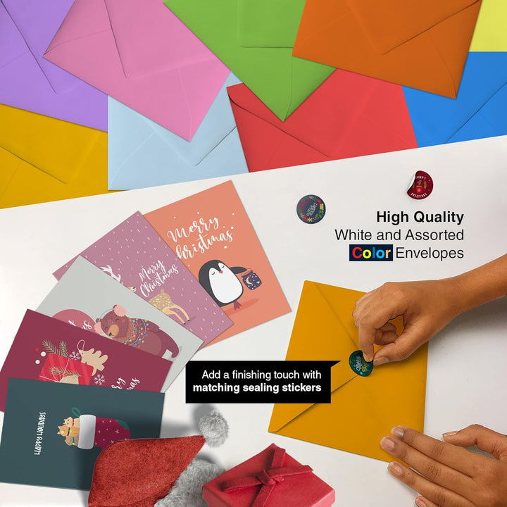 Lot De 6 Cartes De Noël Caritatives Pour Le Réveillon De Noël