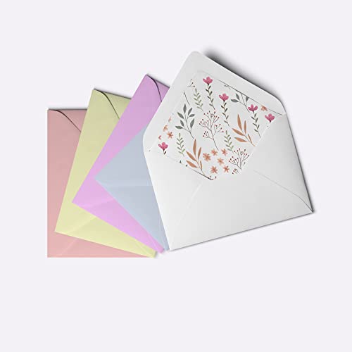 Dessie 100 Unique Thank You Cards Bulk - Blank Note Cards with 100 Different, Colorful Designs, No repetition