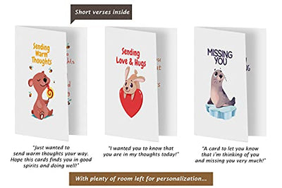 Dessie® 25 Thinking of You Cards with Unique Designs and Messages, 5” x 7”