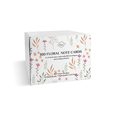 Dessie 48 Thank You Cards Bulk – Blank Thank You Notes with Envelopes, Sealing Stickers and Complimentary Silver Stylus Pen