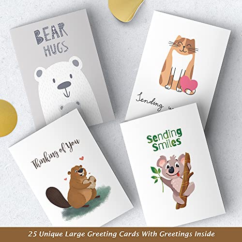 Dessie® 25 Thinking of You Cards with Unique Designs and Messages, 5” x 7”