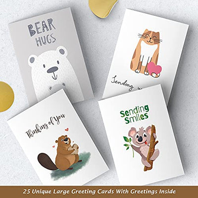 Dessie® 25 Thinking of You Cards with Unique Designs and Messages, 5” x 7”