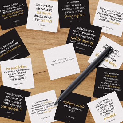 Dessie 63 Unique Encouragement Cards with Inspirational Quotes, Bonus Inspirational Notebook with Pen