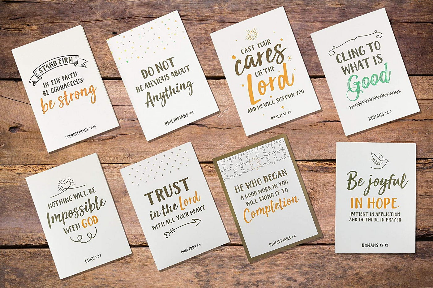 Dessie 56 Pack Inspirational Bible Verse Cards with Envelopes