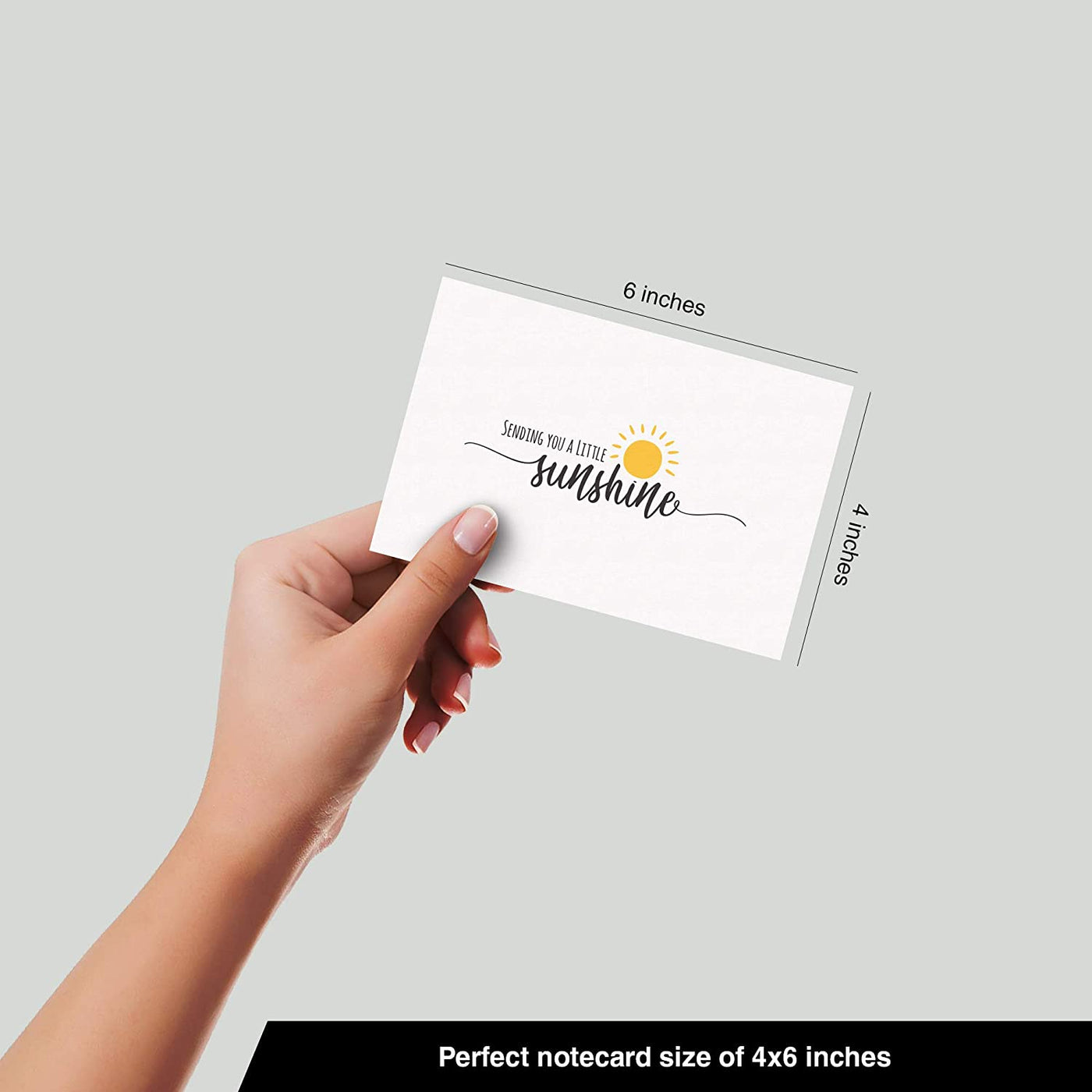 Dessie® 30 Fun and Cute 4” x 6” Thinking of You Note Cards with Envelopes, 6 Designs