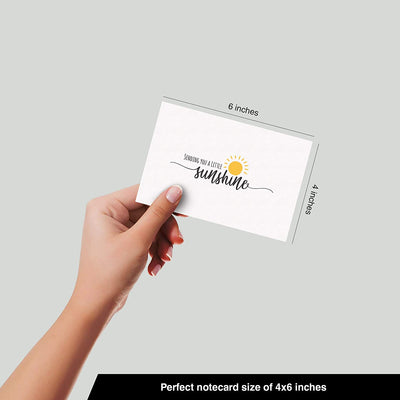 Dessie® 30 Fun and Cute 4” x 6” Thinking of You Note Cards with Envelopes, 6 Designs