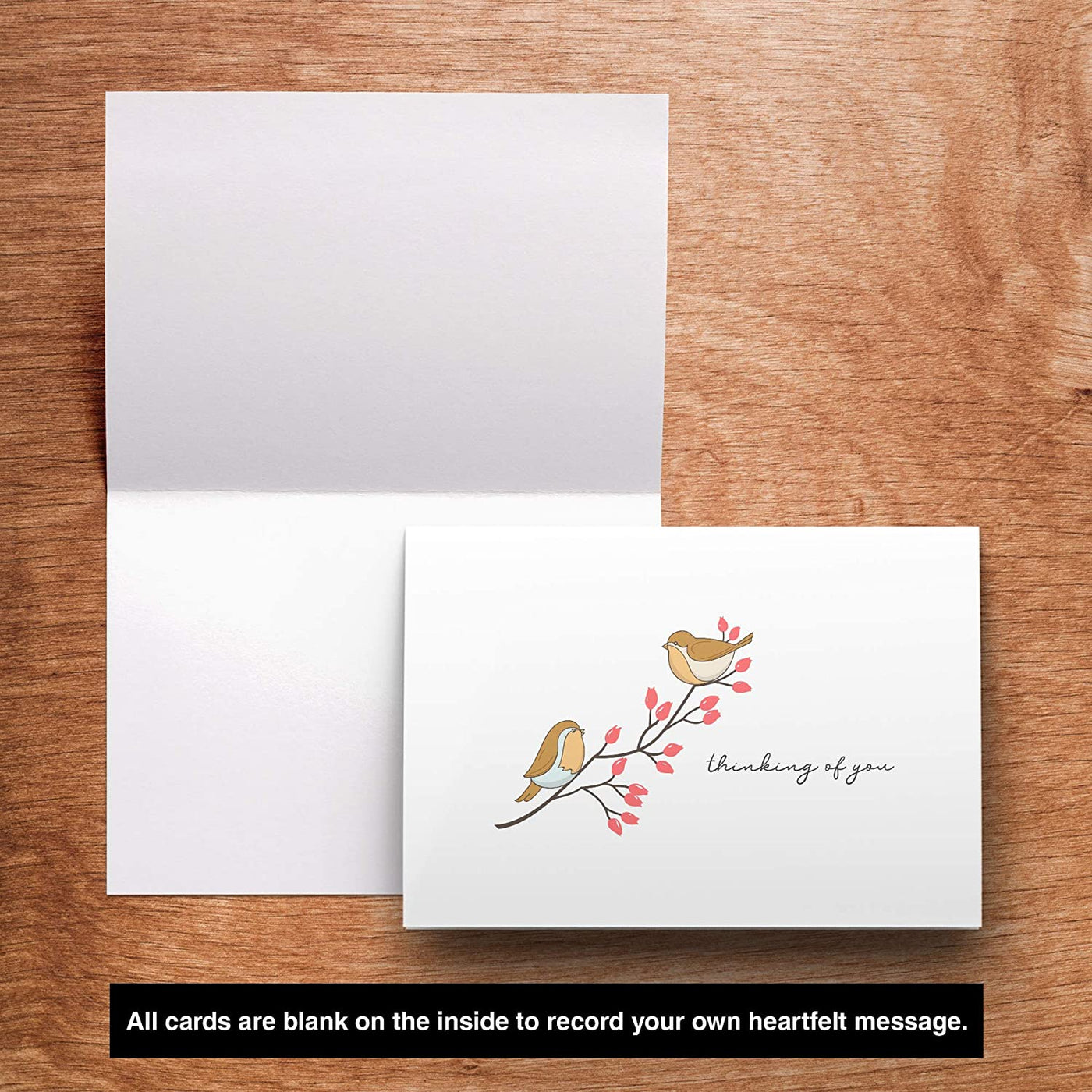 Dessie® 30 Fun and Cute 4” x 6” Thinking of You Note Cards with Envelopes, 6 Designs