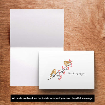 Dessie® 30 Fun and Cute 4” x 6” Thinking of You Note Cards with Envelopes, 6 Designs