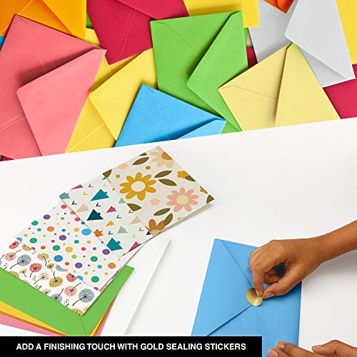 Dessie® 100 Blank Greeting Cards and Envelopes with Unique Designs for ...